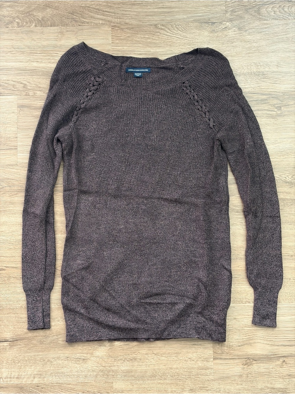 2017 American Eagle Women's Purple-Brown Pullover Sweater Size XS